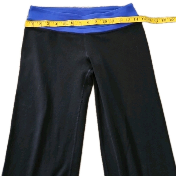 Lululemon Womens Black & Blue Groove Flared High Rise Yoga Stretch Legging 6 - Picture 9 of 11